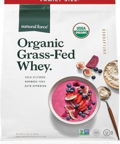 Natural Force Grass Fed Organic Whey Protein Powder 5 Pound A2 Protein Pure Organic Bone Broth Protein Powder 10.8 oz 2