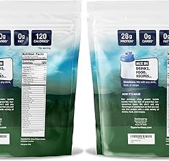 Opportuniteas Grass Fed Whey Isolate Protein Powder – Unflavored 28g Protein Powder Without Artificial Sweeteners- Hormone-Free Cows 2