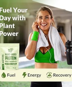 Organic Vegan Protein Powder – Matcha Flavor- Plant-Based 2