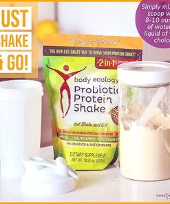 Body Ecology Probiotic Protein Shake Powder | Fermented Protein Dietary Supplement | Non-GMO | Gluten Free | Soy Free | No Sugar Added | 15g of Protein | Protein Powder | Resealable 18.52 OZ 2