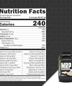 NutraBio MRP – Complete Meal Replacement Protein Powder – Protein Meal Replacement Shake 2