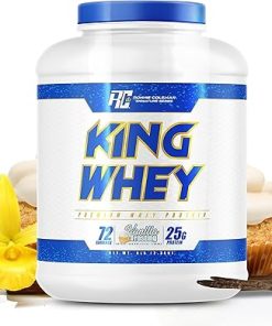 Ronnie Coleman Signature Series Whey Concentrate + Isolate Protein Powder- Pre Workout Shake Mix for Lean Muscle Support