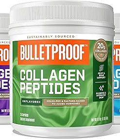 Bulletproof Unflavored Collagen Peptides 18g Protein- 17.6 Oz│Chocolate Collagen Peptides with MCT Oil