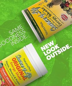 NaturesPlus Source of Life Energy Shake – 2.2 lbs Multivitamin- Mineral & Protein Powder – Granola Flavor – Whole Food Meal Replacement – Non-GMO 2