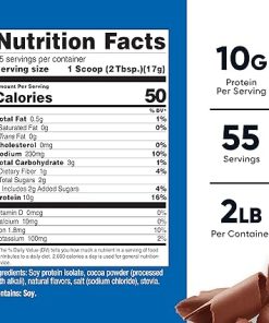 Nutricost Soy Protein Isolate Powder- 2 LB Milk Chocolate – 10 Grams of Protein Per Serving 2