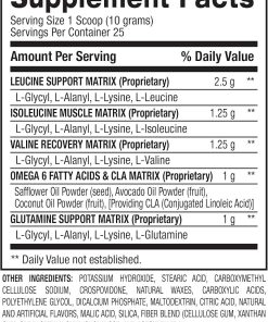 BPI Sports Best Aminos – BCAA Powder Post Workout & Glutamine Recovery Drink with Branched Chain Amino Acids for Hydration & Recovery- for Men & Women – Fruit Punch – 25 Servings (Pack of 5) 2