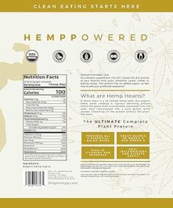 USDA Organic Hemp Protein Powder for Women & Men – Unflavored Pure Natural Hemp Protein Powder Organic – Plant Based Hemp Powder- Vegan 2