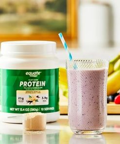 Equate Plant-Based Protein Powder Smooth Vanilla 13.4oz Vegan Protein Shake Dairy 2