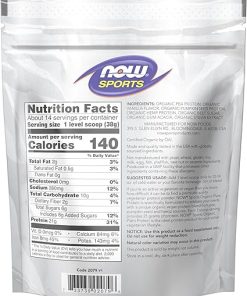 NOW Foods Sports Organic Plant Protein- Vanilla Flavor 2