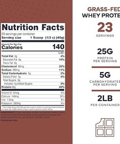 Type Zero Grass-Fed Whey Protein Concentrate (Milk Chocolate Flavored) 2 LBS – Gluten-Free- WPC 2