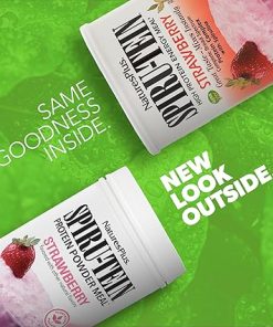 Natures Plus SPIRU-TEIN- Strawberry – 2.4 lb – Plant-Based Protein Shake – Non-GMO 2