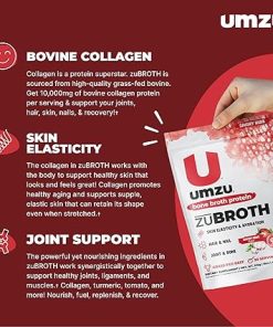 UMZU ZuBroth Bone Broth Protein Powder Supplement | Grass Fed Bovine for Healthy Joints- Hair 2