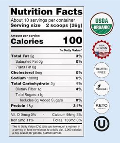 NUFYX® • Heavenly Protein® Powder • World’s Finest 100% Organic American Grown Peas • Vegan • Gluten Free • Low Carb (Creamy Vanilla- 20 Scoops) 2