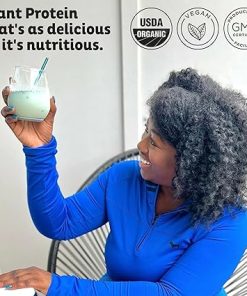 KOS Plant Based Protein Powder- Blueberry Muffin – Organic Pea Protein Superfood with Spirulina and Immune Support Blend. Soy 2