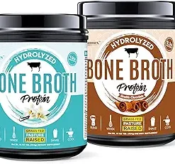 Zammex Bone Broth Protein Powder- Chocolate+Vanilla Flavor