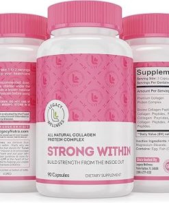 STRONG WITHIN Collagen Pills – Multi Collagen Protein Powder Supplement for Joint Health- Skin