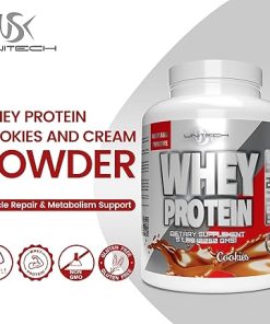 Unitech USK Whey Cookies Protein Powder | Muscle Repair & Metabolism Support | Protein with Essential Amino Acids- Enzymes & Minerals | Sports Supplement | Cookies Flavor 2