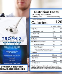 Syntrax Bundle: Trophix Undenatured Casein Protein Cream & Cookies – Instant Mix Whey Protein & Egg White Protein Powder 2