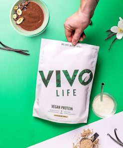 Vivo Vegan Protein Powder – 0.7 oz of Plant-Based Protein per Scoop- 30 Servings (31.7 oz) (Vanilla) 2