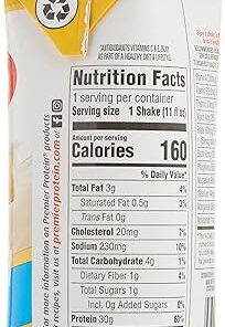 Premier Protein Premier Bananas & Cream High Protein Shake (15 X 11 Fl Ounce )Total Net Wt (165 Fl Ounce )- 2