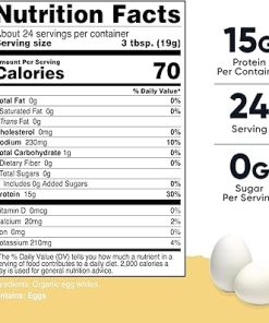 Nutricost Pantry Organic Egg White Protein Powder (1 LB) – GMO-Free- Gluten-Free 2