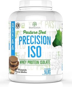 Precision ISO Chocolate Peanut Butter (5lb) | 27g Premium Pasture Fed Whey Protein Isolate | Zero Sugar | 70 Servings