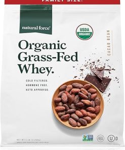 Natural Force Whey Protein Powder – Chocolate- 5 lbs Organic Clean Collagen Peptides Powder Unflavored 2