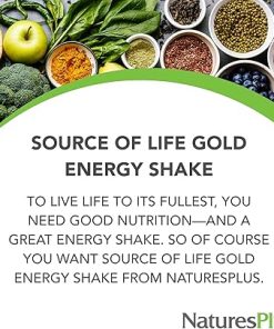 Natures Plus Source of Life Gold Energy Shake – 0.97 lb – Tropical Berry Flavor – Vitamin- Mineral & Protein Formula with 120+ Concentrated Whole Foods – Vegetarian & Gluten Free – 13 Servings 2
