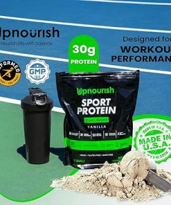 UpNourish Plant Based Sport Protein Powder Vanilla and Chocolate 2