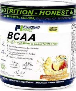 PERFORMANCE INSPIRED Nutrition BCAA Powder – 5G BCAA with Electrolytes- Taurine & Glutamine – All-Natural Recovery & Clean Formula – Tropical Mango Delight – 1.46 lb