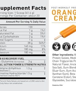 Kaged Post Workout Protein Powder Re-Kaged 28g Whey Protein with Creatine- Glutamine & Betaine for Muscle Growth & Recovery Low Sugar 20 Servings Orange Cream 2
