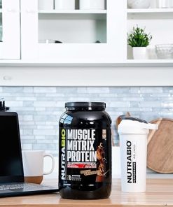 NutraBio Muscle Matrix Protein Powder – 25g of Protein Per Scoop – Whey Isolate and Micellar Casein Combo for Fast and Slow Release – Dutch Chocolate- 2 Pounds- 28 Servings 2