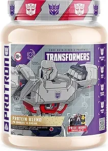 Core Nutritionals | Transformers Protron Protein Blend Nutritional Supplement Formula (Free Prize Inside) for Adults Ages 18+ (2 Pounds- PB Cookies ‘N Cream)