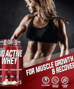 iSatori Bio-Active Whey Powder Chocolate Sensation (30 Servings) & iSatori Classic Blender Bottle (Clear Bottle with Red Top) 2
