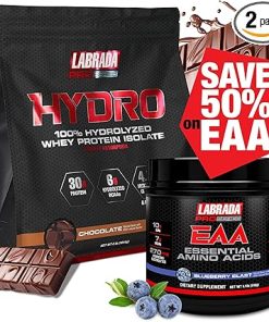 Labrada 100% Pure Hydrolyzed Whey Protein Isolate Powder and Pro Series EAA Bundle