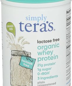 Simply Tera’s Organic Plain Lactose Free Whey Protein- 12 OZ
