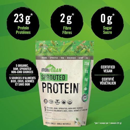 Sprouted Protein - Vanilla- 1000 GR - Image 2