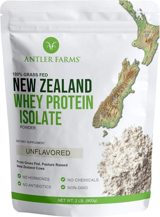 Antler Farms - 100% Grass Fed New Zealand Whey Protein Isolate- Unflavored
