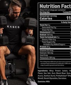 Kaged Whey Protein Isolate Powder Vanilla 100% Pure Low Lactose Whey Post Workout Recovery Drink Supports Muscle-Building 25g per Serving 41 Servings 2