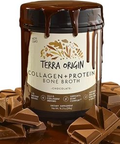 TERRA ORIGIN Collagen Peptides Powder | Bone Broth Hydrolized Collagen Type I and III Protein Supplement | for Women and Men Hair- Skin