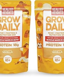 Healthy Heights Grow Daily Kids Protein Drink Mix (Vanilla)- 2 pack