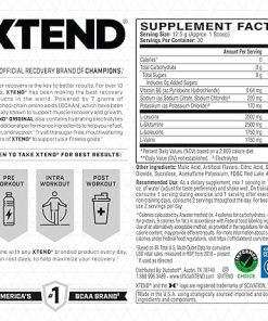 XTEND Original BCAA Powder 7g BCAA and 2.5g L-Glutamine- Sugar Free Post Workout Muscle Recovery Drink with Amino Acids for Men & Women 2