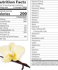 Naturalslim Meal Replacement Protein Powder Vanilla – Metabolic Protein Powder Help Curb Cravings- Hunger & Metabolism Support – Low Carb Breakfast Shake Mix – 10 Servings 2
