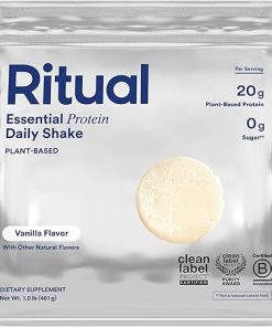 Ritual Vegan Protein Powder with BCAA: 20g Organic Pea Planted-Based Protein from Regenerative Farms in USA- Complete Amino Acid Profile