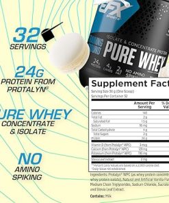 EFX Sports Training Ground Pure Whey Protein Powder | Fast Digesting Isolate & Concentrate | Muscle Growth & Recovery | 24g Protein | 32 Servings (Vanilla) 2