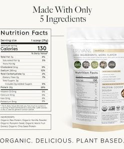 Truvani Vegan Pea Protein Powder | Vanilla | 20g Organic Plant Based Protein Per Serving | 20 Servings | Keto | Gluten & Dairy Free | Low Carb | No Added Sugar 2