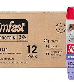 SlimFast High Protein Chocolate Bundle- 12 Count of Chocolate High Protein Meal Replacement Shakes (20g Protein) with 26 Servings of Chocolate High Protein Powder Mix (20g Protein) 2