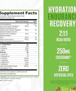 Ryse BCAA EAA Powder – Cherry Limeade – 5g Branched Chain Amino Acids- 3g Essential Aminos 2