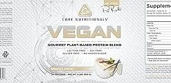 Core Nutritionals Platinum Vegan Gourmet Plant-Based Protein Blend with 21 Grams of Pea Protein- Lactose 2
