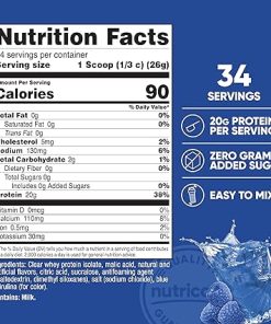Nutricost Clear Whey Protein Isolate 2 LBS (Blue Raspberry Flavored) – 20G Protein Per Serving- GMO-Free 2